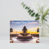Groeten uit Charleston, South Carolina Briefkaart (Staand voorkant)
