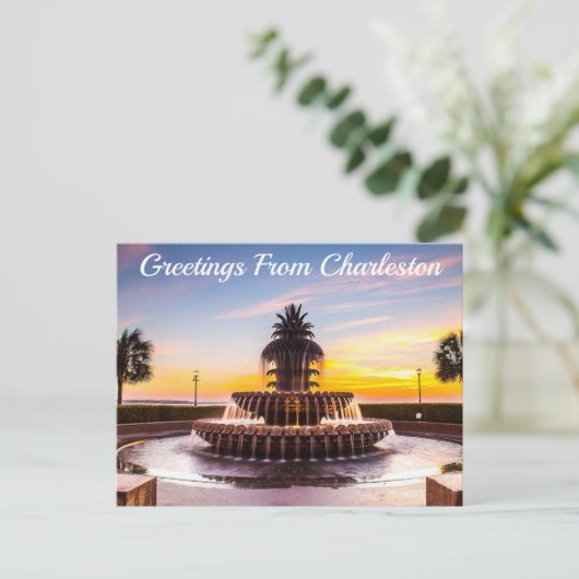 Groeten uit Charleston, South Carolina Briefkaart (Staand voorkant)
