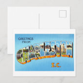  groeten uit Charleston, South Carolina Briefkaart (Voorkant / Achterkant)