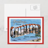 Groeten uit Charleston South Carolina US City Briefkaart (Voorkant / Achterkant)