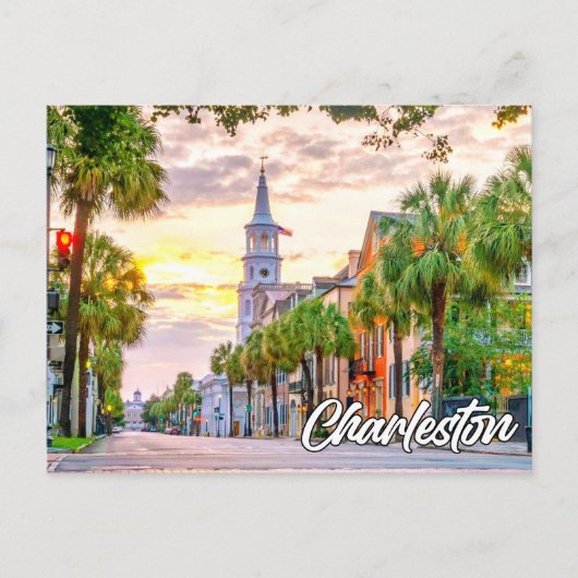 Groeten uit Charleston, South Carolina, Verenigde  Briefkaart (Voorkant)