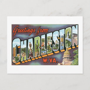 Groeten uit Charleston, West Virginia Briefkaart