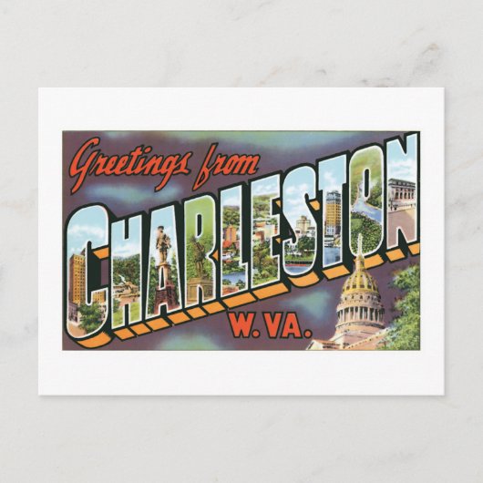 Groeten uit Charleston, West Virginia Briefkaart (Voorkant)