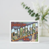 Groeten uit Charleston West Virginia US City Briefkaart (Staand voorkant)