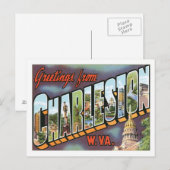 Groeten uit Charleston West Virginia US City Briefkaart (Voorkant / Achterkant)