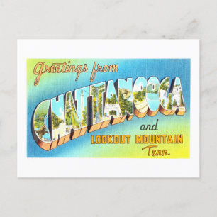  groeten uit Chatanooga, Tennessee Briefkaart