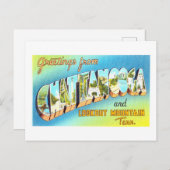  groeten uit Chatanooga, Tennessee Briefkaart (Voorkant / Achterkant)