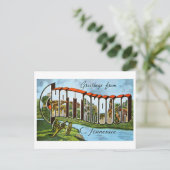  groeten uit Chattanooga, Tennessee, Briefkaart (Staand voorkant)