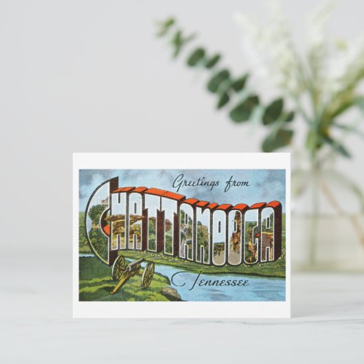  groeten uit Chattanooga, Tennessee, Briefkaart (Staand voorkant)