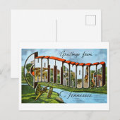  groeten uit Chattanooga, Tennessee, Briefkaart (Voorkant / Achterkant)