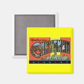 Groeten uit Cheyenne, Wyoming!  Post Kaart Magneet (Voorkant / Achterkant)