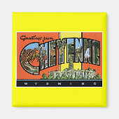 Groeten uit Cheyenne, Wyoming!  Post Kaart Magneet (Voorkant)