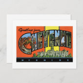 Groeten uit Cheyenne, Wyoming. postkaart (Voorkant / Achterkant)
