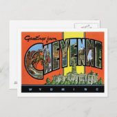 Groeten uit Cheyenne Wyoming US City Briefkaart (Voorkant / Achterkant)