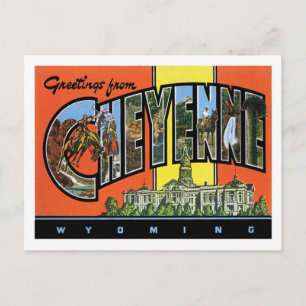Groeten uit Cheyenne Wyoming US City Briefkaart