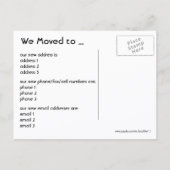 Groeten uit Chicago, Adreswijziging Aankondigingskaart (Achterkant)