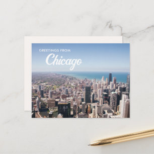 Groeten uit Chicago Ansichtkaart Briefkaart