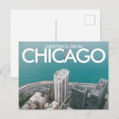 Groeten uit Chicago Briefkaart (Voorkant / Achterkant)