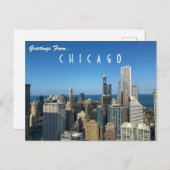 Groeten uit Chicago Briefkaart (Voorkant / Achterkant)