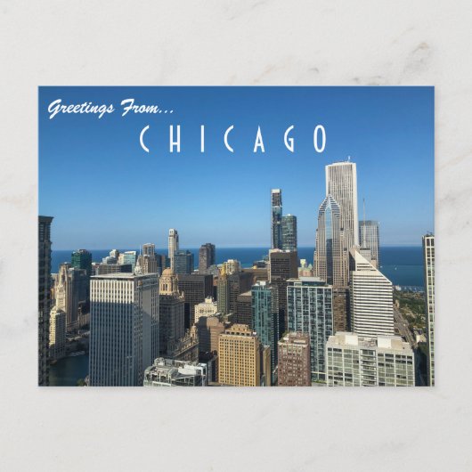 Groeten uit Chicago Briefkaart (Voorkant)