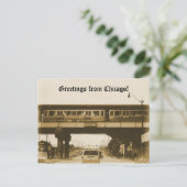 Groeten uit Chicago. Briefkaart (Staand voorkant)