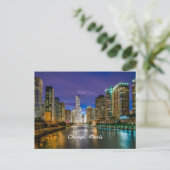 Groeten uit Chicago, Illinois Briefkaart (Staand voorkant)