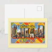 Groeten uit Chicago, Illinois, Briefkaart (Voorkant / Achterkant)
