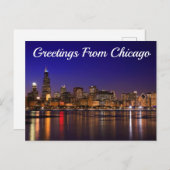 Groeten uit Chicago, Illinois Briefkaart (Voorkant / Achterkant)