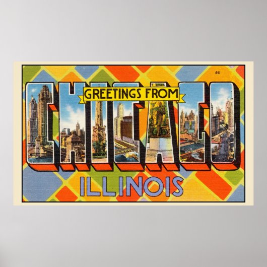 Groeten uit Chicago, Illinois, Poster (Voorkant)