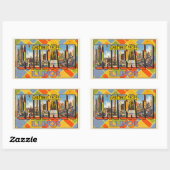 Groeten uit Chicago, Illinois, Rechthoekige Sticker (Vel)