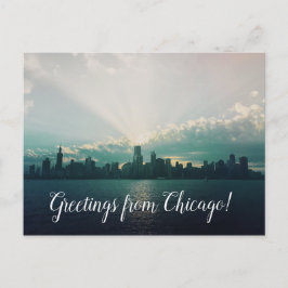 Groeten uit Chicago Illinois Reisansichtkaart Briefkaart