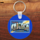 Groeten uit Chicago, Illinois. Sleutelhanger (Voorkant)