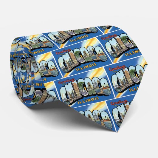 Groeten uit Chicago, Illinois. Stropdas (Opgerold)