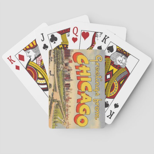 Groeten uit Chicago Speelkaarten (Achterkant)