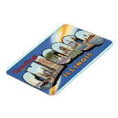 Groeten uit Chicago Verenigde Staten reizen Magneet (Linkerzijde)