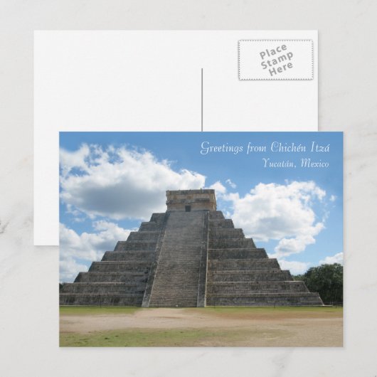 Groeten uit Chichén Itzá, Mexico Briefkaart (Voorkant / Achterkant)