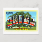  groeten uit Chico, Californië, Briefkaart (Voorkant)