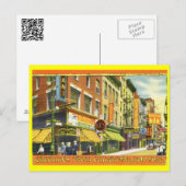 Groeten uit Chinatown, Vintage van New York Briefkaart (Voorkant / Achterkant)
