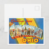 Groeten uit Cincinnati, Ohio Vintage Travel Briefkaart (Voorkant / Achterkant)