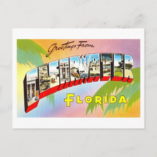  groeten uit Clearwater, Florida Briefkaart (Voorkant)