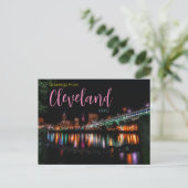 Groeten uit Cleveland Ohio Ansichtkaart Briefkaart (Staand voorkant)