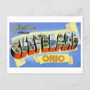  groeten uit Cleveland, Ohio Briefkaart