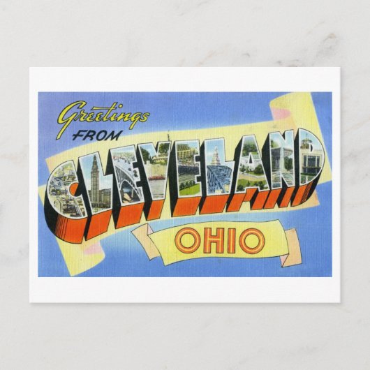  groeten uit Cleveland, Ohio Briefkaart (Voorkant)
