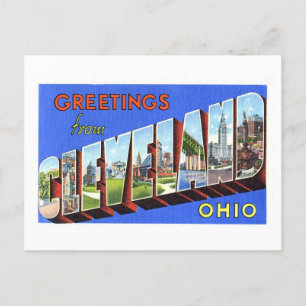  groeten uit Cleveland, Ohio Briefkaart