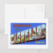  groeten uit Cleveland, Ohio Briefkaart (Voorkant / Achterkant)