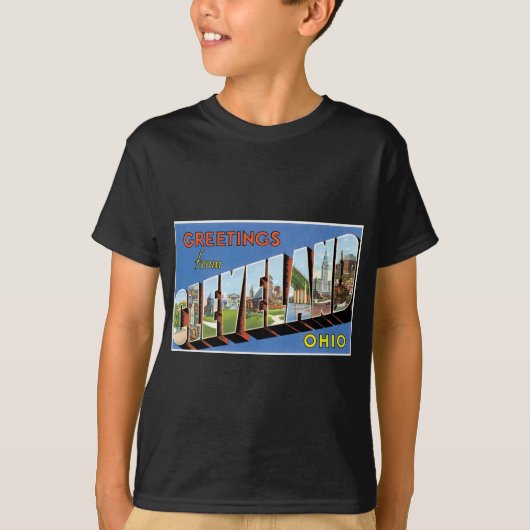 Groeten uit Cleveland, Ohio. T-shirt (Voorkant)