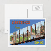 Groeten uit Cleveland Ohio US City Briefkaart (Voorkant / Achterkant)