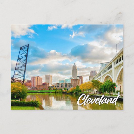 Groeten uit Cleveland, Ohio, Verenigde Staten Feestdagenkaart (Voorkant)