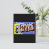 Groeten uit Clovis New Mexico Briefkaart (Staand voorkant)