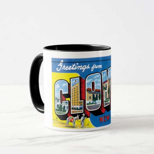 Groeten uit Clovis, New Mexico! Mok (Voorkant links)